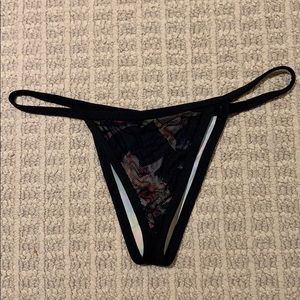 Minimale Animale Floral Mesh Cheeky Bikini Bottom